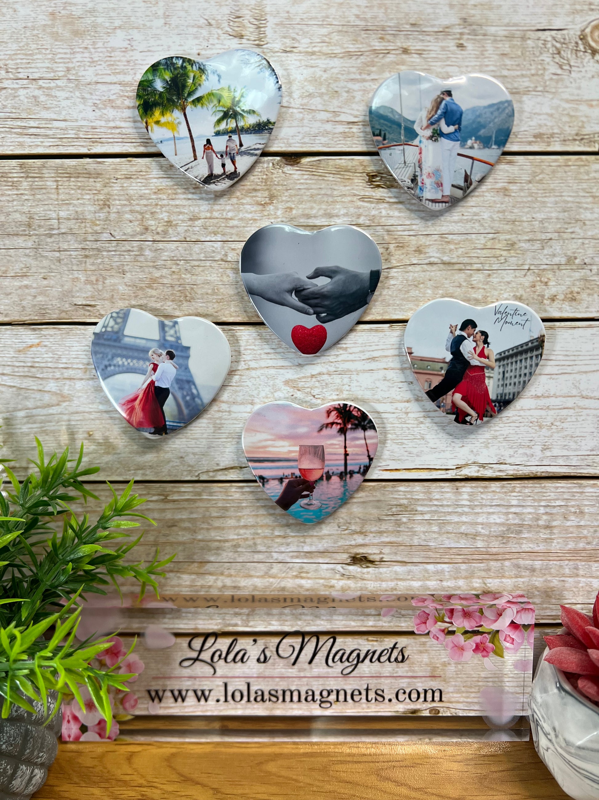 Heart Photo Magnets