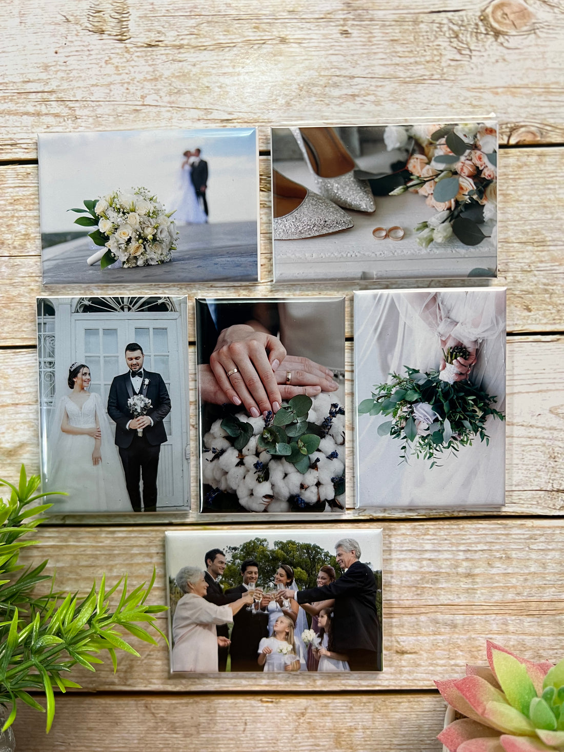 Rectangle Shape Custom Photo Magnets